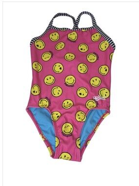 Dolphin Uglies Smileyworld One Piece Girls Swimsuit Size 8 NWT